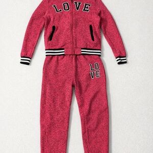 Pink Love Tracksuit Set